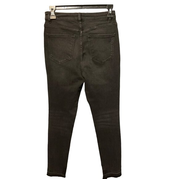 DL1961 Jeans Studded Chrissy Ultra High Rise Skinny Black size 26 - Picture 4 of 8